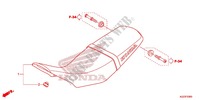 SINGLE SEAT (2) for Honda CRF 250 L ROJO 2013