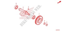 BALANCER SHAFT for Honda CRF 250 L RED 2014