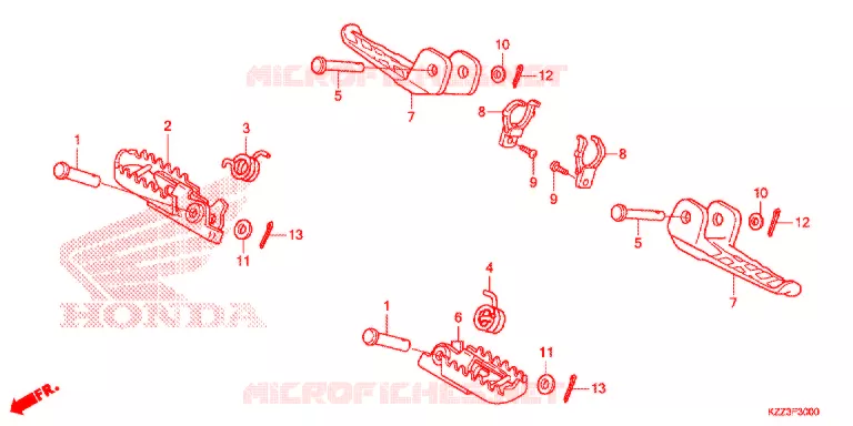 PEDAL Honda MOTO 250 CRF 2014  CRF250LD