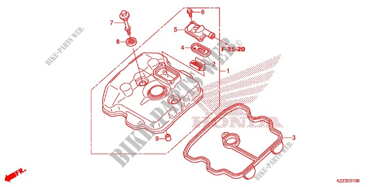 CYLINDER HEAD COVER for Honda CRF 250 L 2013