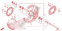 REAR WHEEL (CRF250L) for Honda CRF 250 L RED 2013