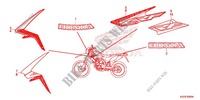 STICKERS (CRF250L) for Honda CRF 250 L RED 2013