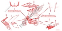 STICKERS (CRF250M) for Honda CRF 250 M ROSSO 2014