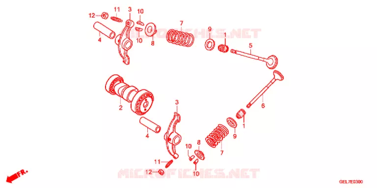 CAMSHAFT Honda MOTO 50 CRF 2013  CRF50FD