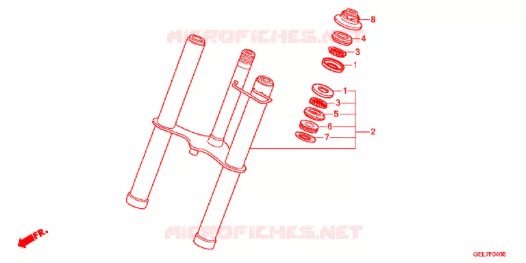 FRONT FORK Honda MOTO 50 CRF 2013  CRF50FD