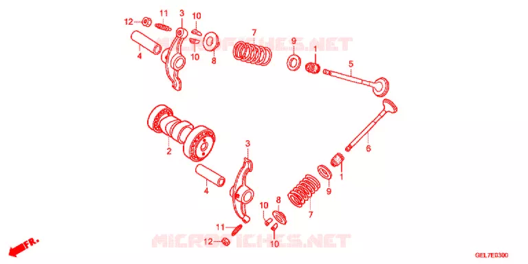 CAMSHAFT Honda MOTO 50 CRF 2017  CRF50FE