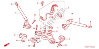HANDLEBAR   TRIPLE CLAMP   STEERING STEM (FS1251/2/3) for Honda FS 125 SONIC C 2001