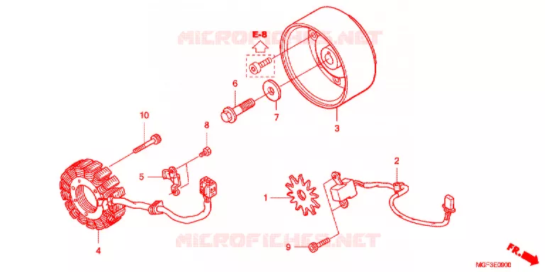 LEFT CRANKCASE COVER - ALTERNATOR (2) Honda SCOOTER 600 SILVERWING 2011  FJS600DB