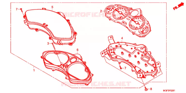 SPEEDOMETER (FJS600A9-2KO/FJS600AB/DB) Honda SCOOTER 600 SILVERWING 2011  FJS600DB