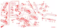 HANDLEBAR   TRIPLE CLAMP   STEERING STEM for Honda STORM 125 tambor DELANTERO 2012