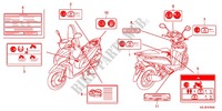 CAUTION LABEL (1) for Honda VISION 110 2013