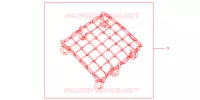 RUBBER NET BLACK for Honda SH 125 ABS D SPECIAL 5ED 2013