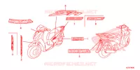 STICKERS for Honda SH 125 ABS D SPECIAL 5ED 2013