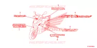 STICKERS (1) for Honda SH 300 R ABS WHITE 2013