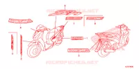 STICKERS for Honda SH 150 ABS SPECIAL 5ED 2013