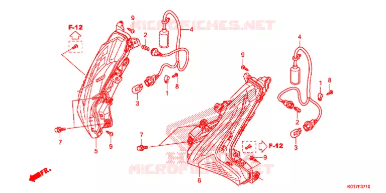 FRONT INDICATOR Honda SCOOTER 150 SH 2013  SH150AD