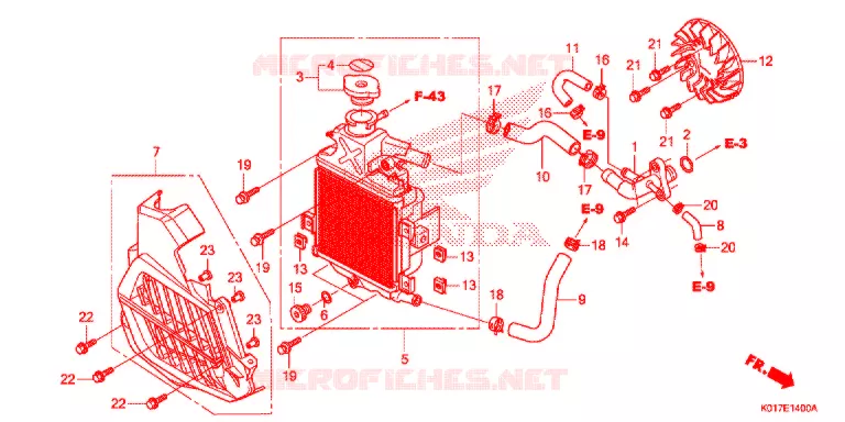 RADIATOR Honda SCOOTER 150 SH 2013  SH150AD