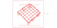 RUBBER NET BLACK for Honda SH 150 ABS D 2013