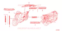 STICKERS for Honda SH 150 ABS D 2013