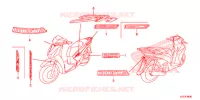STICKERS for Honda SH 150 ABS D 2013