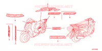 STICKERS for Honda SH 150 D SPECIAL 2E 2013