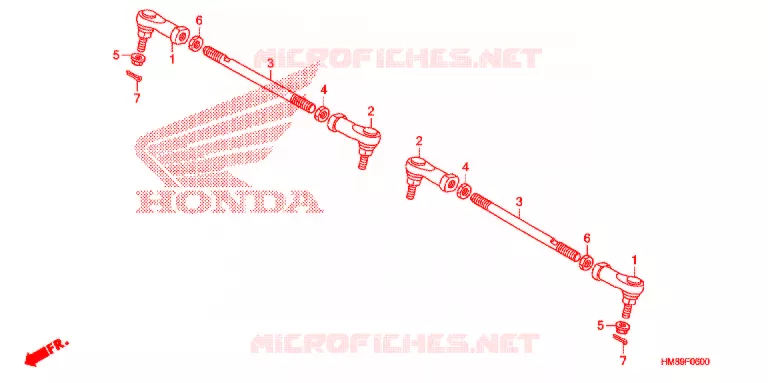TIE ROD Honda ATV 250 FOURTRAX 2011  TRX250TEB