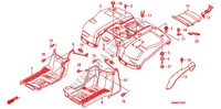 REAR FENDER for Honda TRX 250 FOURTRAX RECON Electric Shift 2011