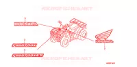 STICKERS for Honda TRX 250 FOURTRAX RECON Electric Shift 2012