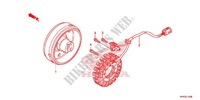 LEFT CRANKCASE COVER   ALTERNATOR (2) for Honda FOURTRAX 420 RANCHER 4X4 Electric Shift RED 2013
