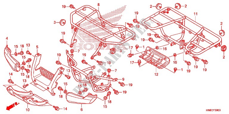 SEAT   CARRIER for Honda FOURTRAX 680 RINCON 2014