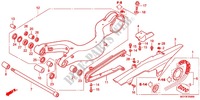 SWINGARM   CHAIN CASE for Honda CROSSRUNNER 800 GREY 2014