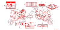 CAUTION LABEL (1) for Honda CROSSRUNNER 800 2014