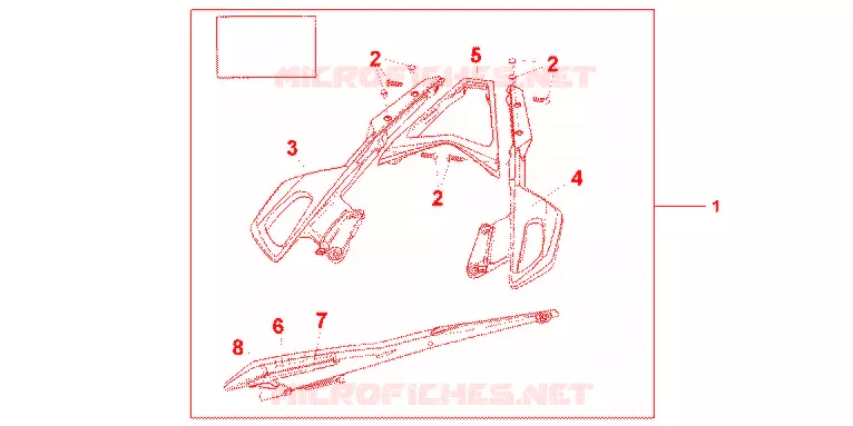 LUGGAGE RACK Honda MOTO 1200 VFR 2013  VFR1200FD