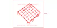 RUBBER NET BLACK for Honda VFR 1200 DCT 2013
