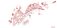 REAR FENDER (NSC502WH/T2) for Honda VISION 50 R REPSOL 2013
