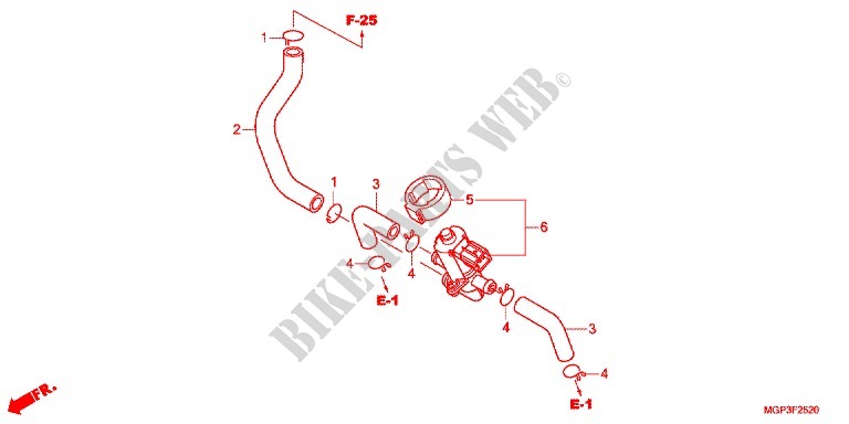 AIR INJECTION CONTROL VALVE for Honda CBR 1000 RR SP ABS TRICOLOUR 2014