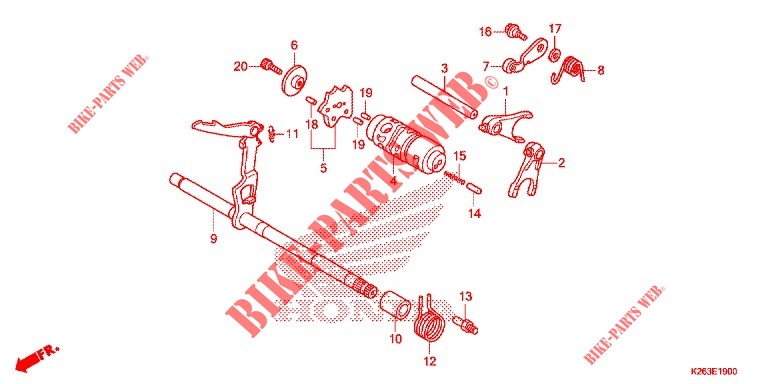 GEARSHIFT DRUM for Honda MSX 125 2014
