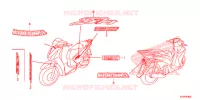STICKERS for Honda SH 125 ABS D SPECIAL 5ED 2015