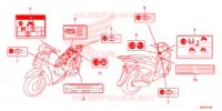 CAUTION LABEL (1) for Honda SH 125 ABS D STANDARD 2014