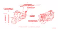 STICKERS for Honda SH 150 ABS D SPECIAL 5ED 2014