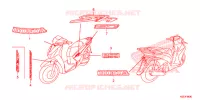 STICKERS for Honda SH 150 ABS STANDARD 2014