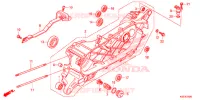 LEFT CRANKCASE for Honda SH 150 ABS SPORTY SPECIAL 4E 2014