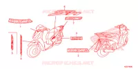 STICKERS for Honda SH 150 ABS SPORTY SPECIAL 4E 2014