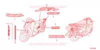 STICKERS for Honda SH 150 ABS SPORTY STANDARD 2014