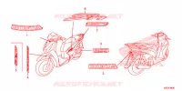 STICKERS for Honda SH 150 SPORTY SPECIAL 5ED 2014