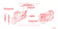 STICKERS for Honda SH 150 SPORTY STANDARD 2014