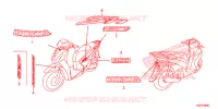 STICKERS for Honda SH 150 SPORTY STANDARD 2014