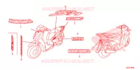 STICKERS for Honda SH 150 SPECIAL 5ED 2014