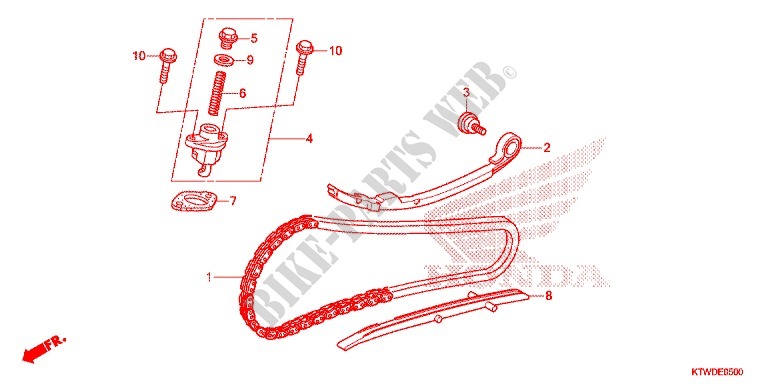 CAM CHAIN   TENSIONER for Honda SH 300 ABS SPORTY 2014