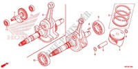 CRANKSHAFT   PISTON for Honda FOURTRAX 420 RANCHER 4X4 Manual Shift RED 2014